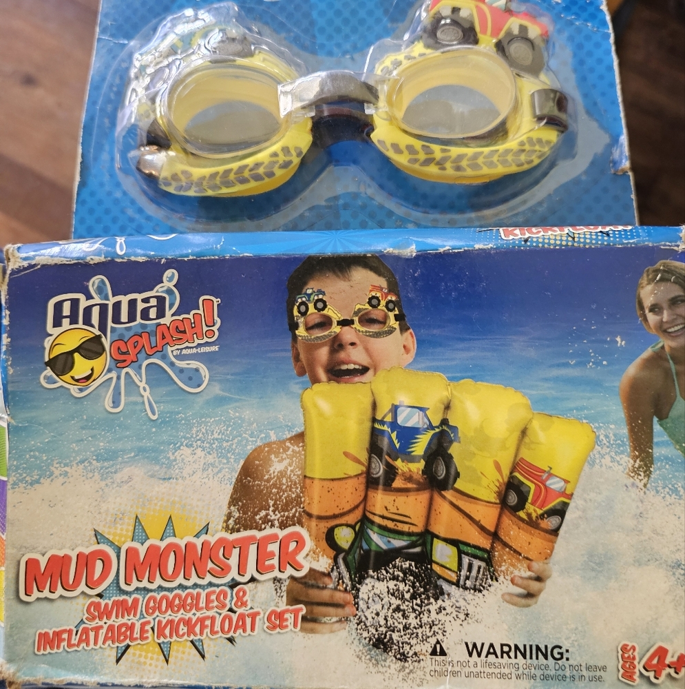 Aqua Splash Yellow Swim Goggles